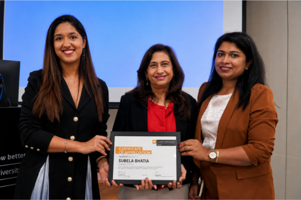 Cybersecurity certification training session at Curtin Dubai